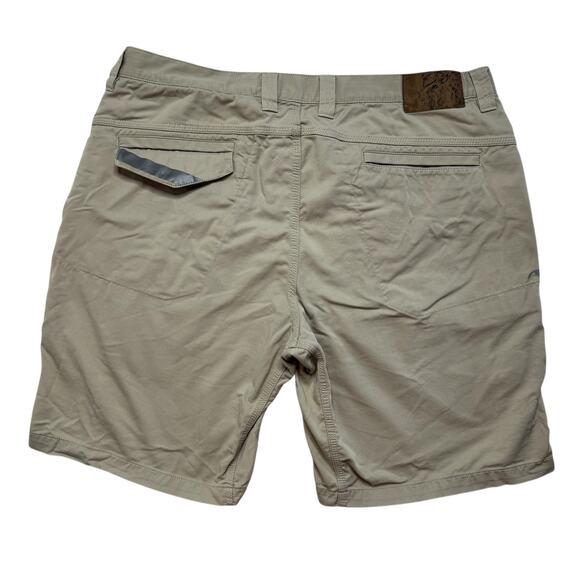 MOUNTAIN KHAKIS Slim Fit Khaki Commuter Shorts Size 38 Mens Zipper Pocket *READ* - Picture 2 of 8